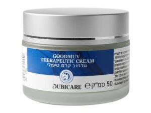 גודמוב קרם טיפולי - למריחה על הברכיים, הגב, הכתפיים, זרועות הידיים והרגליים